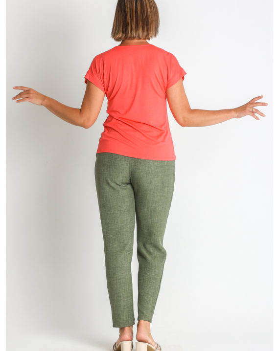 PANTALON RUSTICO CON BOLSILLOS Y CORDON - Imagen 2