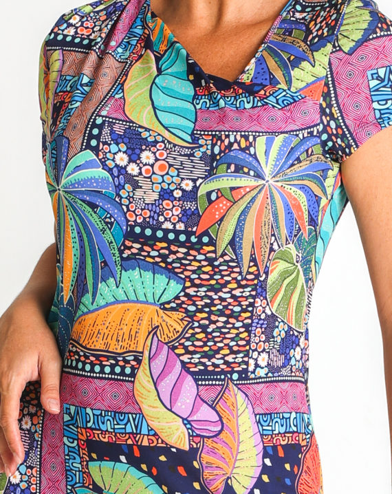 VESTIDO PUNTO ESTAMPADO PES. RECICLADO - Imagen 4