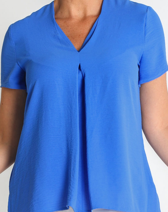 BLUSA CREP CUELLO DOBLE PICO - Imagen 4