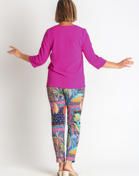 BLUSA CREP BAJO CON BOTONES - Imagen 2