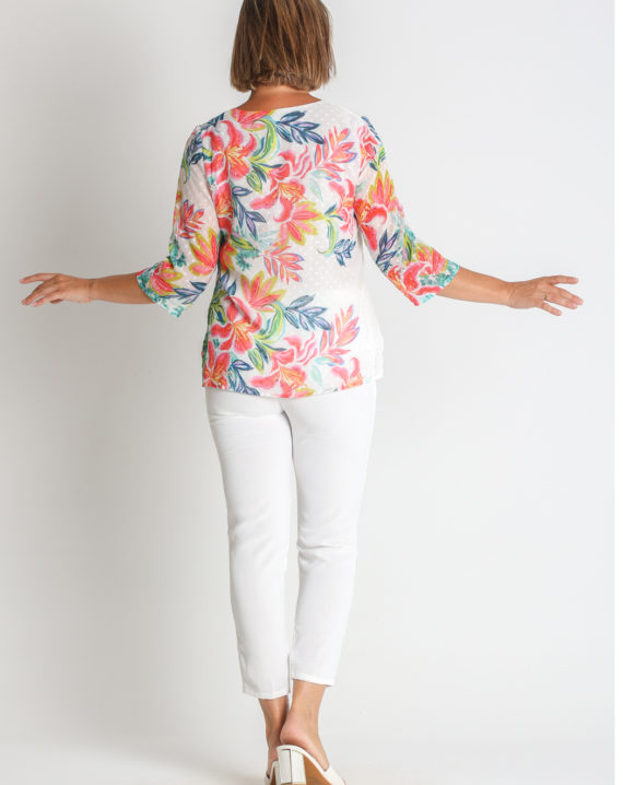 BLUSA PLUMETI ESTAMPADO CENEFA - Imagen 2