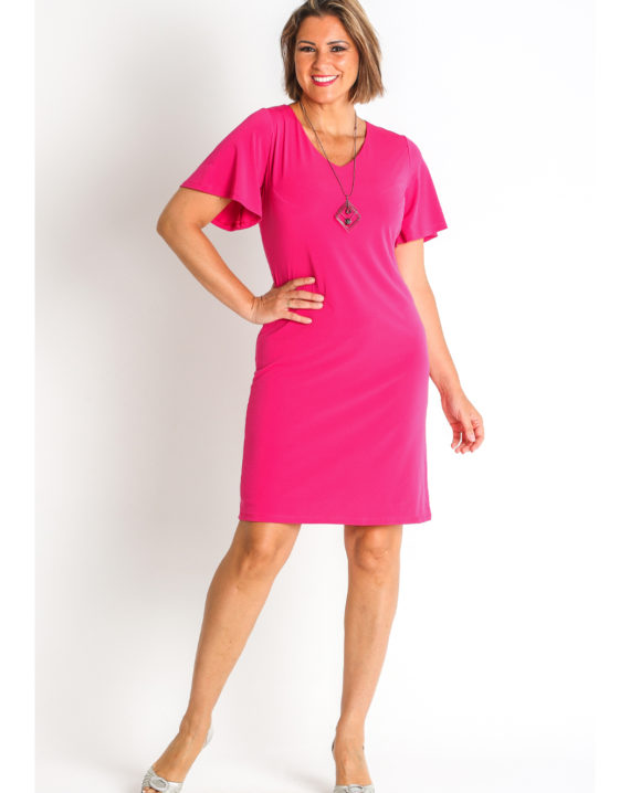 VESTIDO PUNTO CUELLO PICO