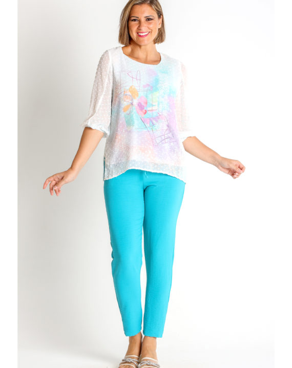 BLUSA PLUMETI ESTAMPADO