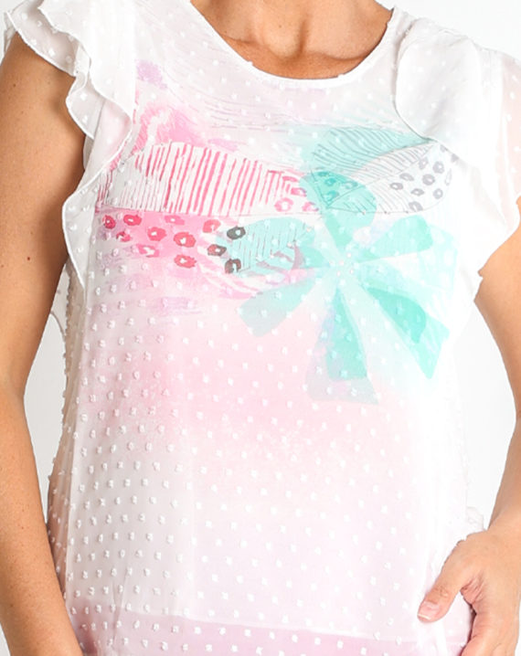 BLUSA PLUMETI ESTAMPADO - Imagen 4