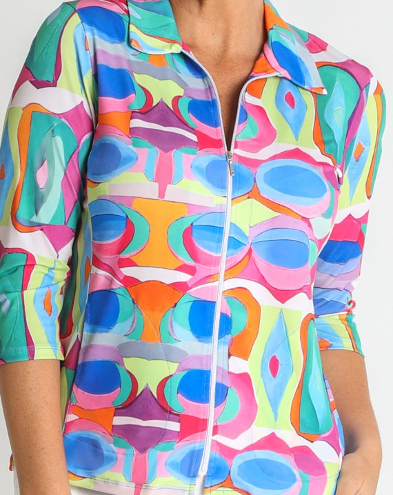 CHAQUETA PUNTO ESTAMPADO PES. RECICLADO - Imagen 4