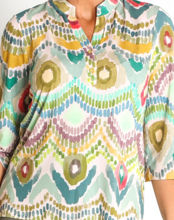 BLUSA MAO PUNTO ESTAMPADO PES. RECICLADO - Imagen 4