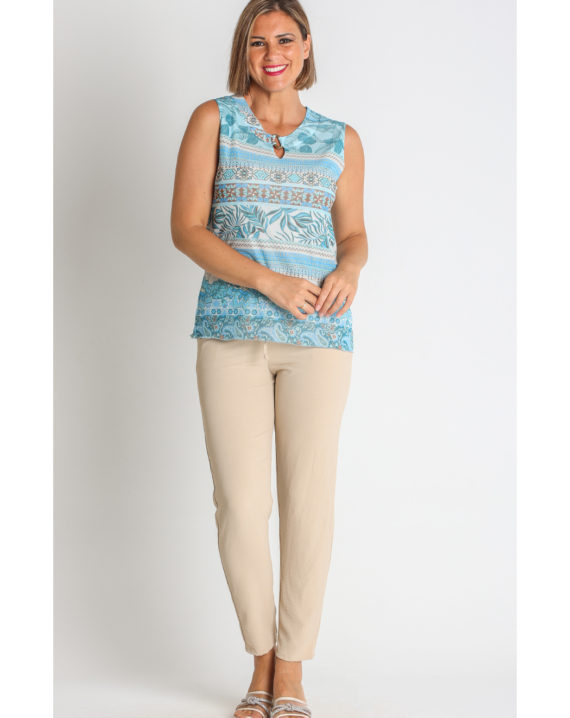 TOP TUL ESTAMPADO PES. RECICLADO