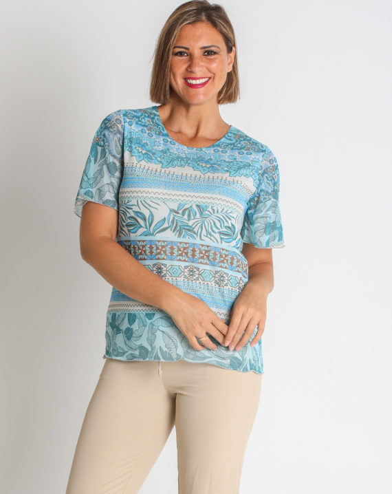 CAMISETA TUL ESTAMPADO PES. RECICLADO