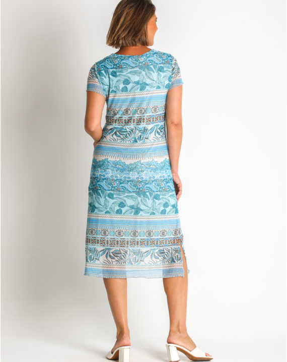 VESTIDO TUL ESTAMPADO PES. RECICLADO - Imagen 2