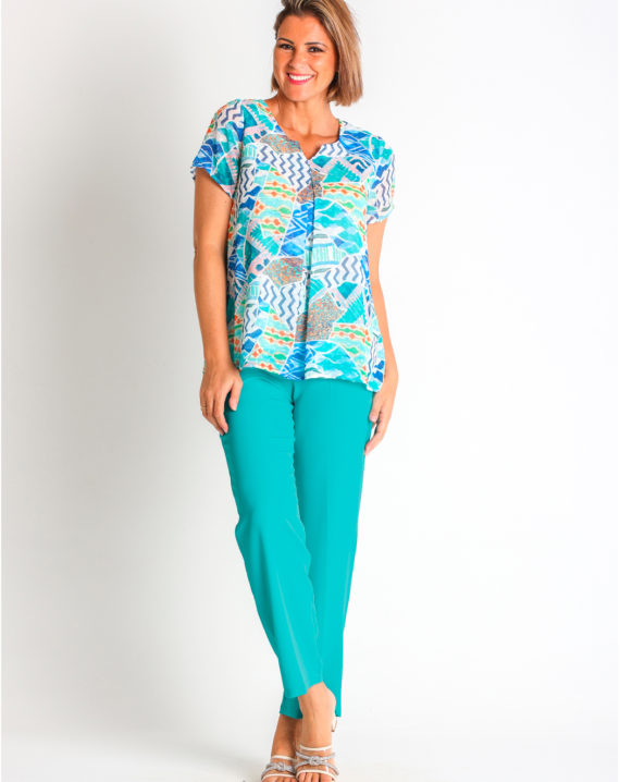 BLUSA PLUMETI ESTAMPADO