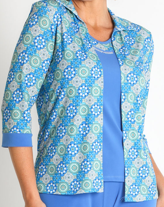 CONJUNTO SIMULADO PUNTO ESTAMPADO - Imagen 4
