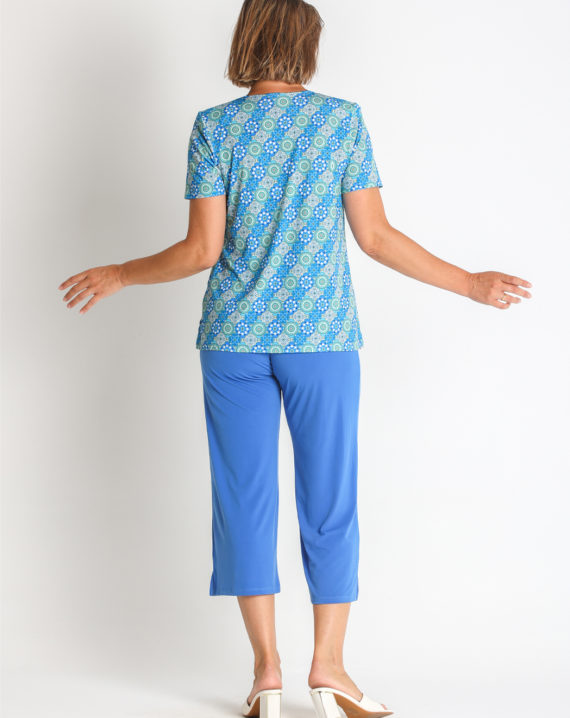 CAMISETA PLIEGUES PUNTO ESTAMPADO - Imagen 2