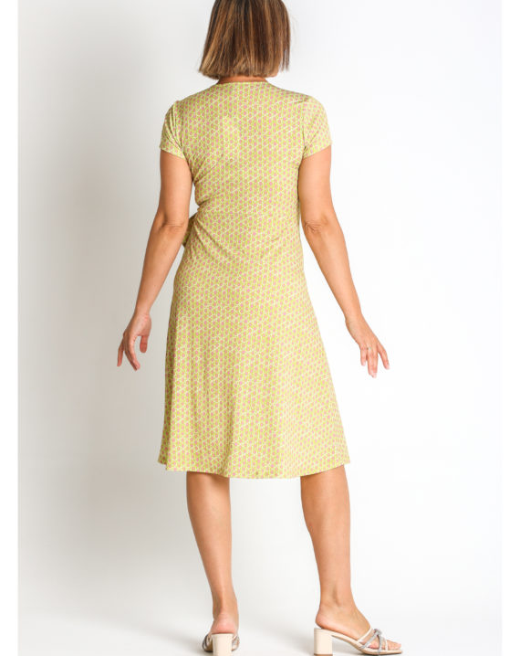 VESTIDO PUNTO ESTAMPADO HEBILLA - Imagen 2