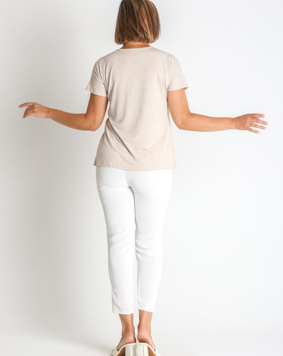 CAMISETA COMBINADA VISCOSA RAYAS - Imagen 2