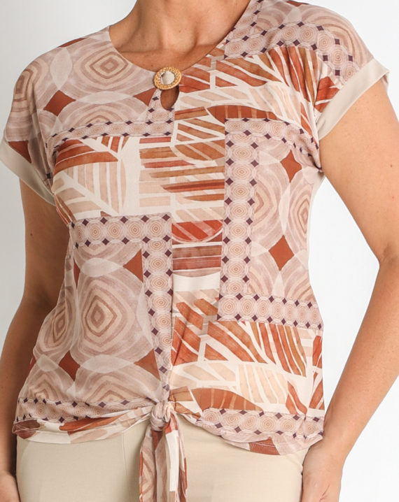 CAMISETA TUL ESTAMPADO PES.RECICLADO Y PUNTO MODAL - Imagen 4