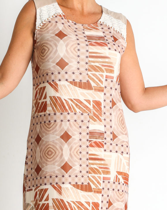 VESTIDO TUL ESTAMPADO PES.RECICLADO - Imagen 4