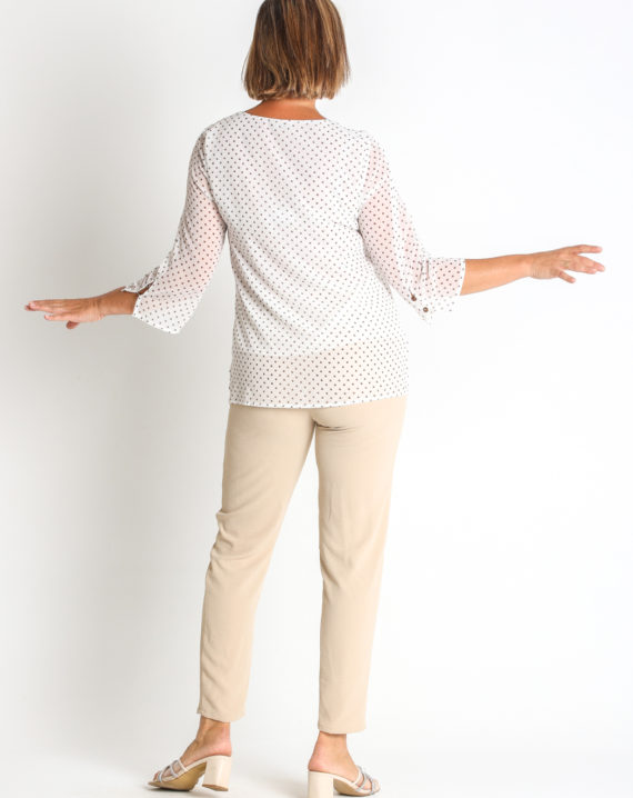 BLUSA GASA ESTAMPADA PES.RECICLADO - Imagen 2