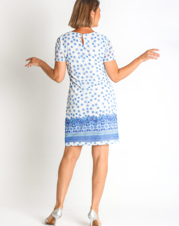 VESTIDO BLONDA ESTAMPADA - Imagen 2