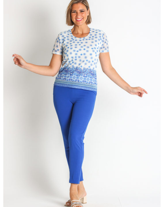 CAMISETA BLONDA ESTAMPADA