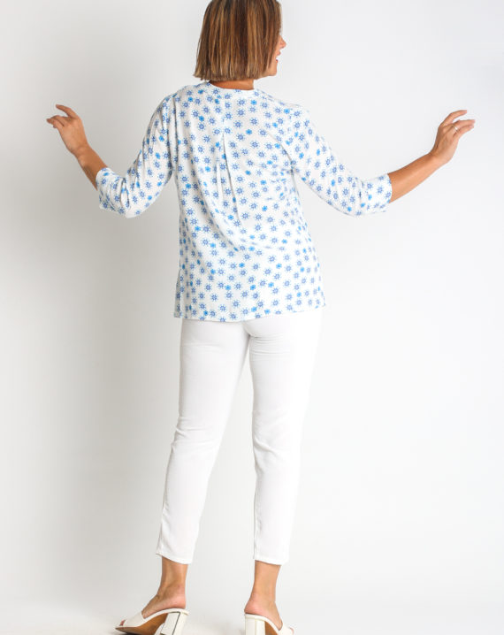 BLUSA CREP VISCOSA ESTAMPADA - Imagen 2