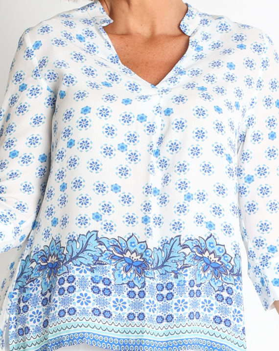 BLUSA CREP VISCOSA ESTAMPADA - Imagen 4