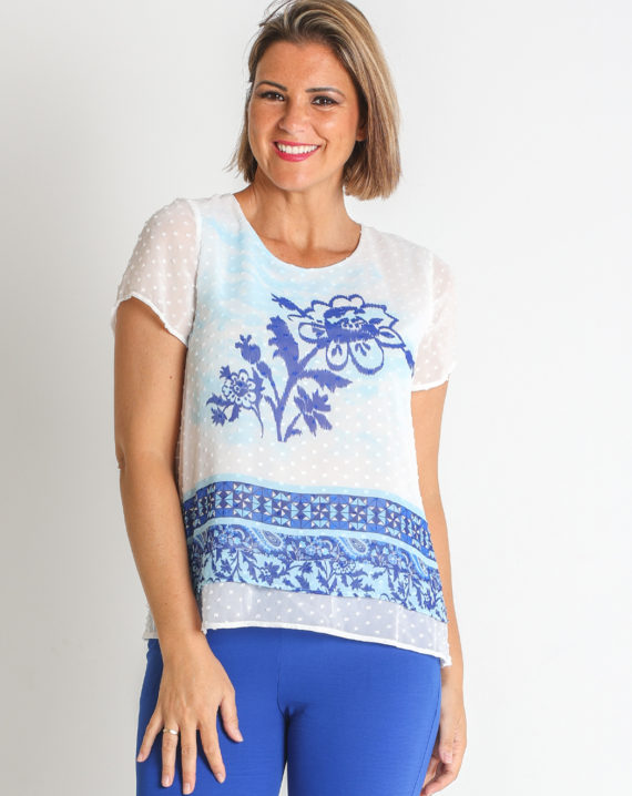 BLUSA PLUMETI ESTAMPADO FLOR