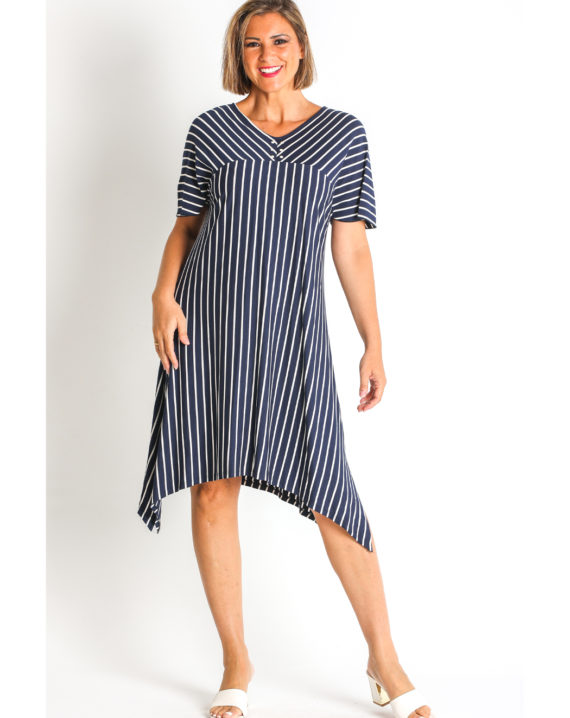 VESTIDO VISCOSA RAYAS