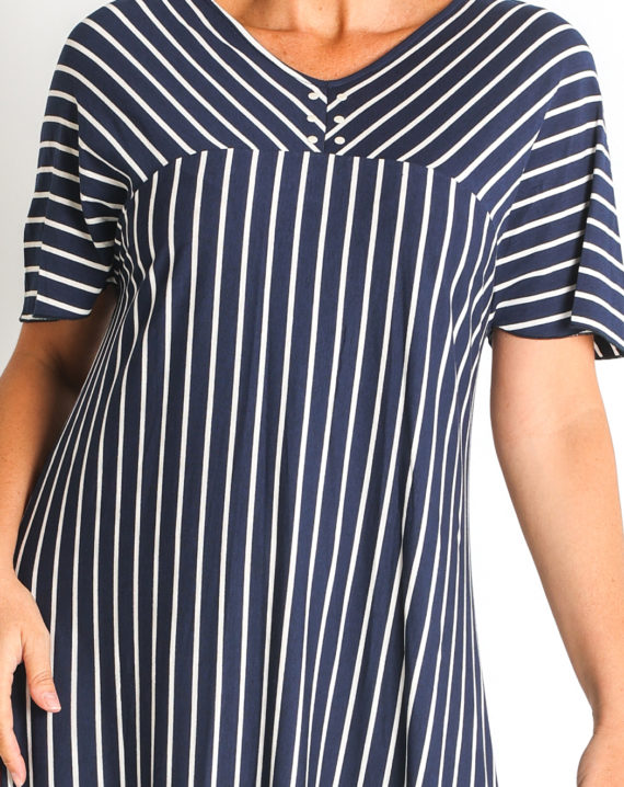 VESTIDO VISCOSA RAYAS - Imagen 4