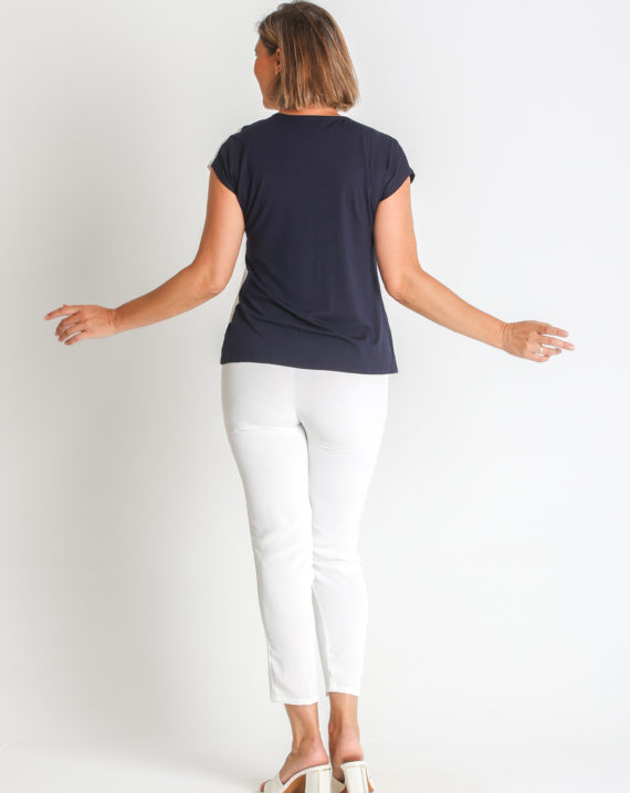 CAMISETA VISCOSA DELANTERO BICOLOR - Imagen 2