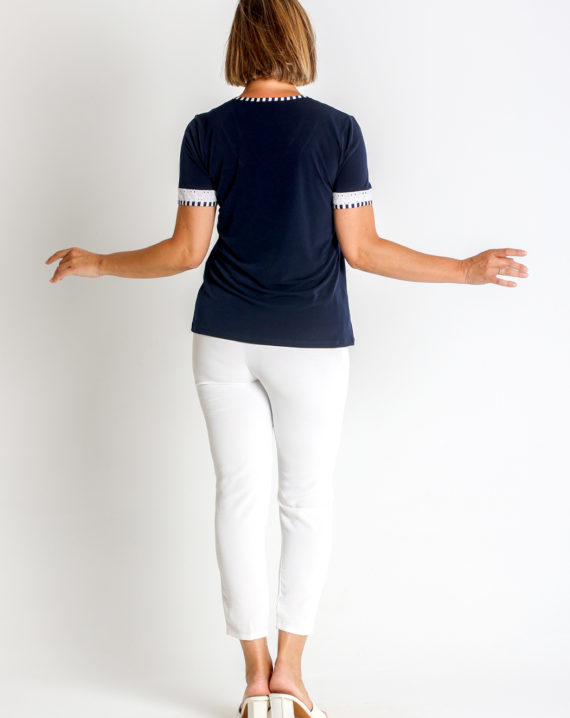 CAMISETA PUNTO CUELLO PICO - Imagen 2