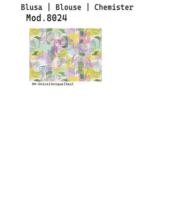 BLUSA VOILE VISCOSA ESTAMPADA - Imagen 3