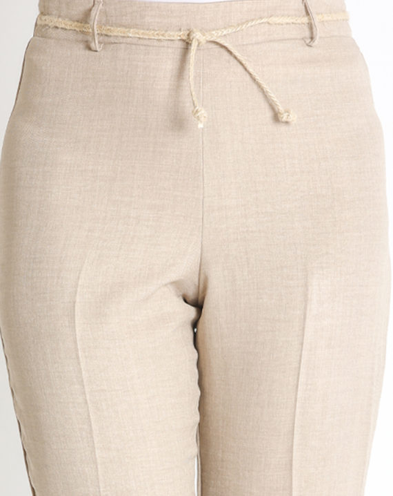 PANTALON CORSARIO LISTO RUSTICO CON CINTURON - Imagen 4