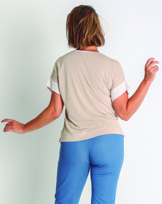 CAMISETA PUNTO MODAL Y BRILLO - Imagen 2