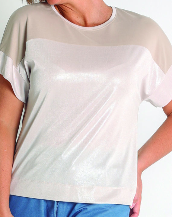CAMISETA PUNTO MODAL Y BRILLO - Imagen 4