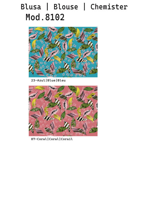 BLUSA VOILE VISCOSA ESTAMPADA - Imagen 3