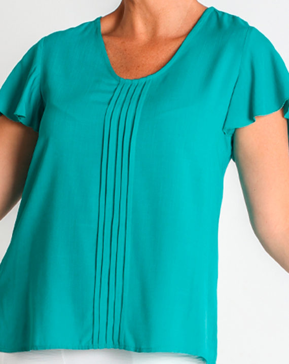 BLUSA VISCOSA CON JARETAS - Imagen 4