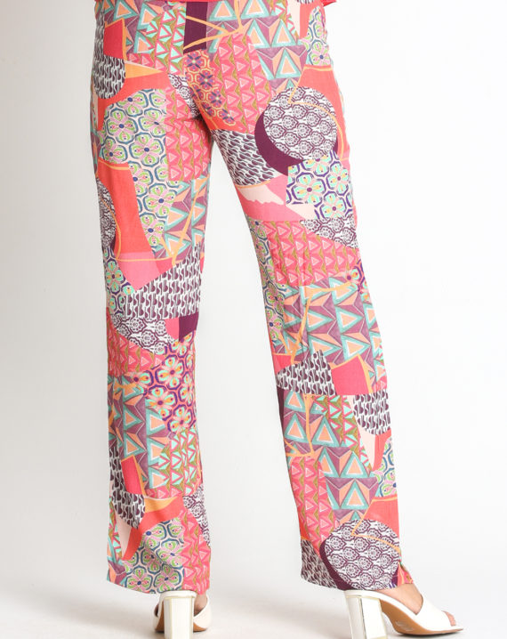 PANTALON ANCHO CREP VISCOSA ESTAMPADA - Imagen 2