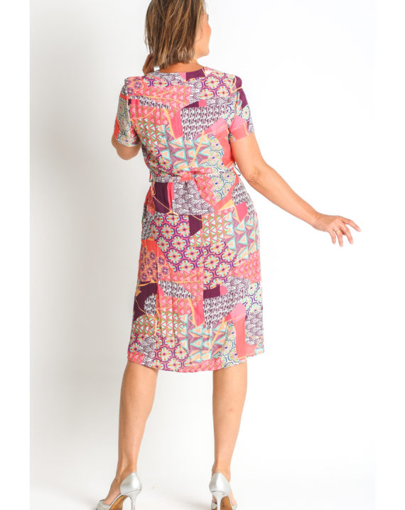 VESTIDO CAMISERO CREP VISCOSA ESTAMPADA - Imagen 2