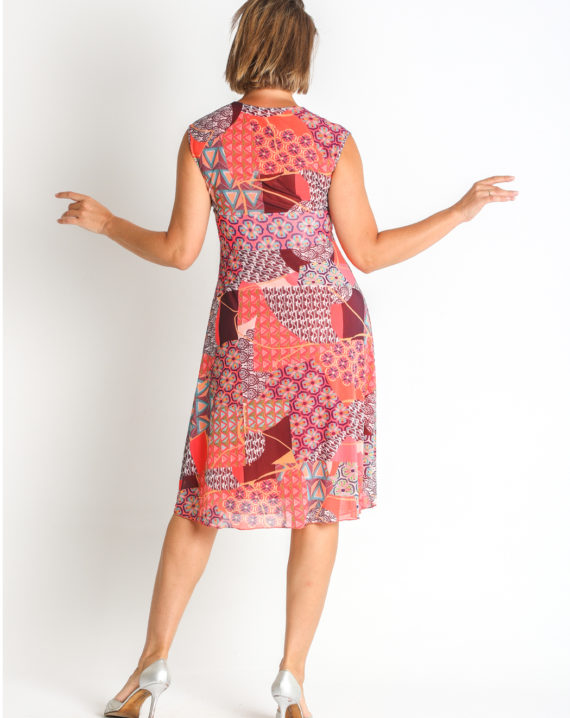 VESTIDO ESTAMPADO TUL RECICLADO - Imagen 2