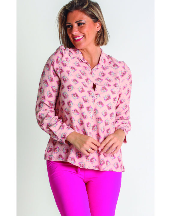 Camisa con botones - Mujer