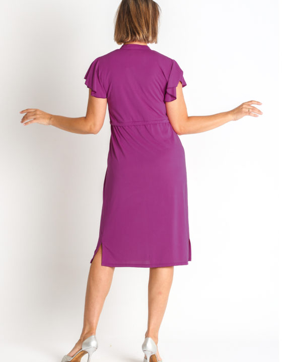 VESTIDO PUNTO MODAL CINTURA CON NUDO - Imagen 2