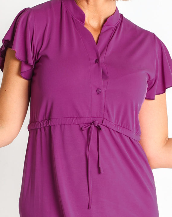 VESTIDO PUNTO MODAL CINTURA CON NUDO - Imagen 4