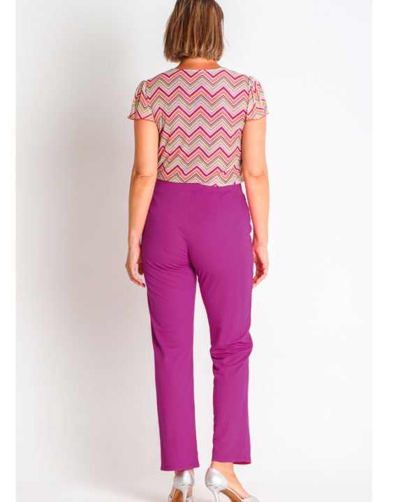 PANTALON PUNTO RAYON-NYLON CON CADENA - Imagen 2