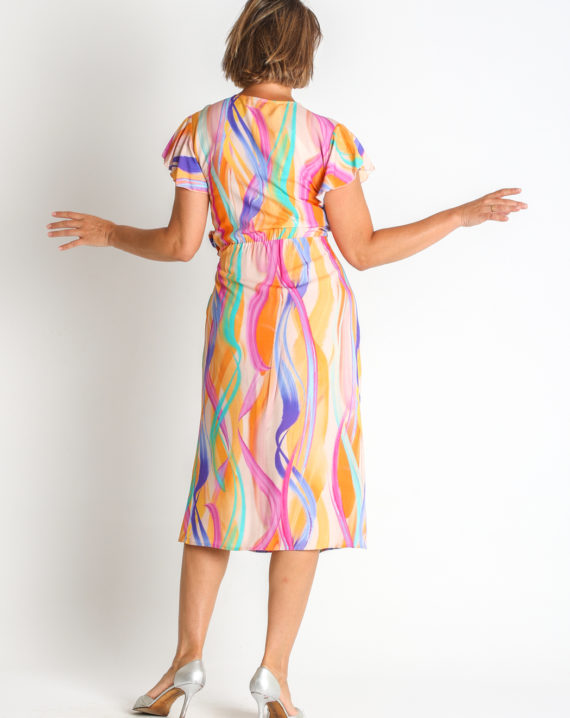 VESTIDO VOILE VISCOSA ESTAMPADA - Imagen 2