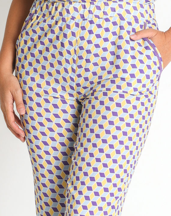 PANTALON PIRATA VOILE VISCOSA ESTAMPADA - Imagen 4