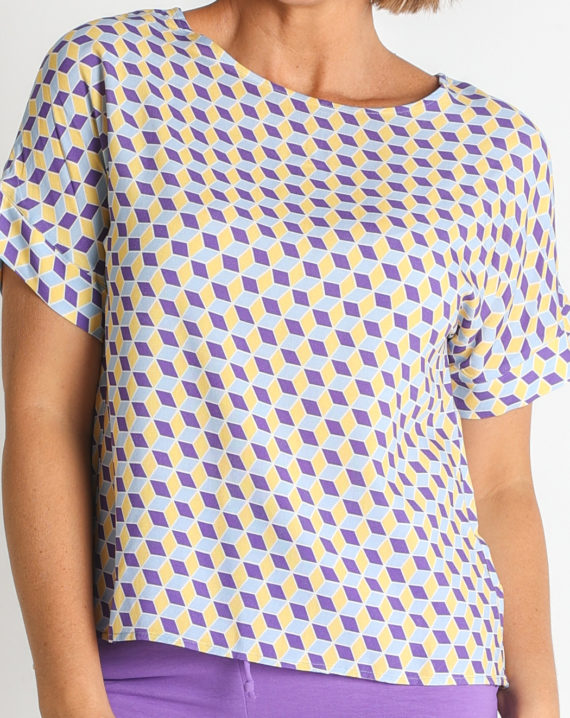 BLUSA VOILE VISCOSA ESTAMPADO - Imagen 4
