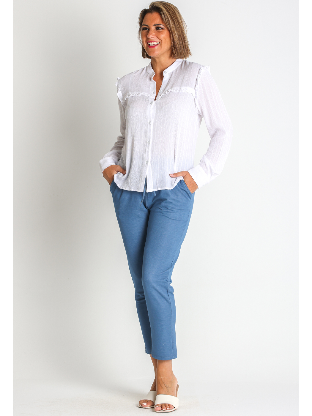 Camisa con botones - Mujer