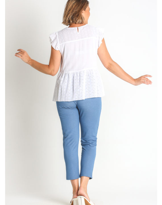 BLUSA VISCOSA Y ALGODÓN - Imagen 2