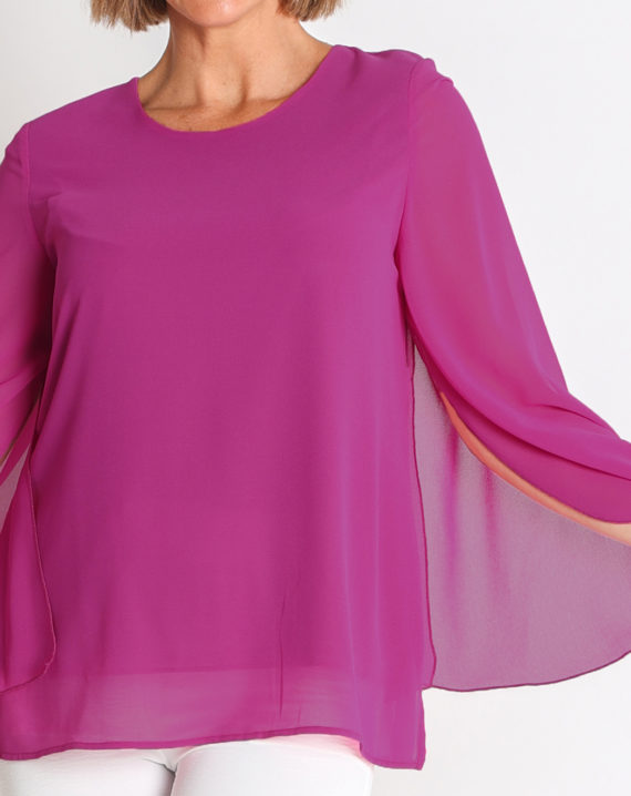 BLUSA GASA MANGAS 3/4 ABIERTAS - Imagen 4
