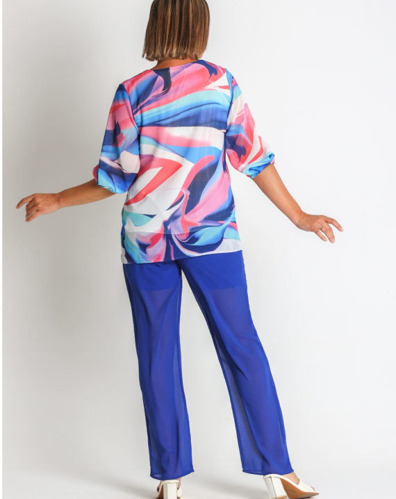 BLUSA GASA ESTAMPADA MANGA 3/4 - Imagen 2